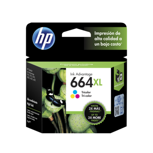 Cartucho HP 664 XL Color Alto Rendimiento
