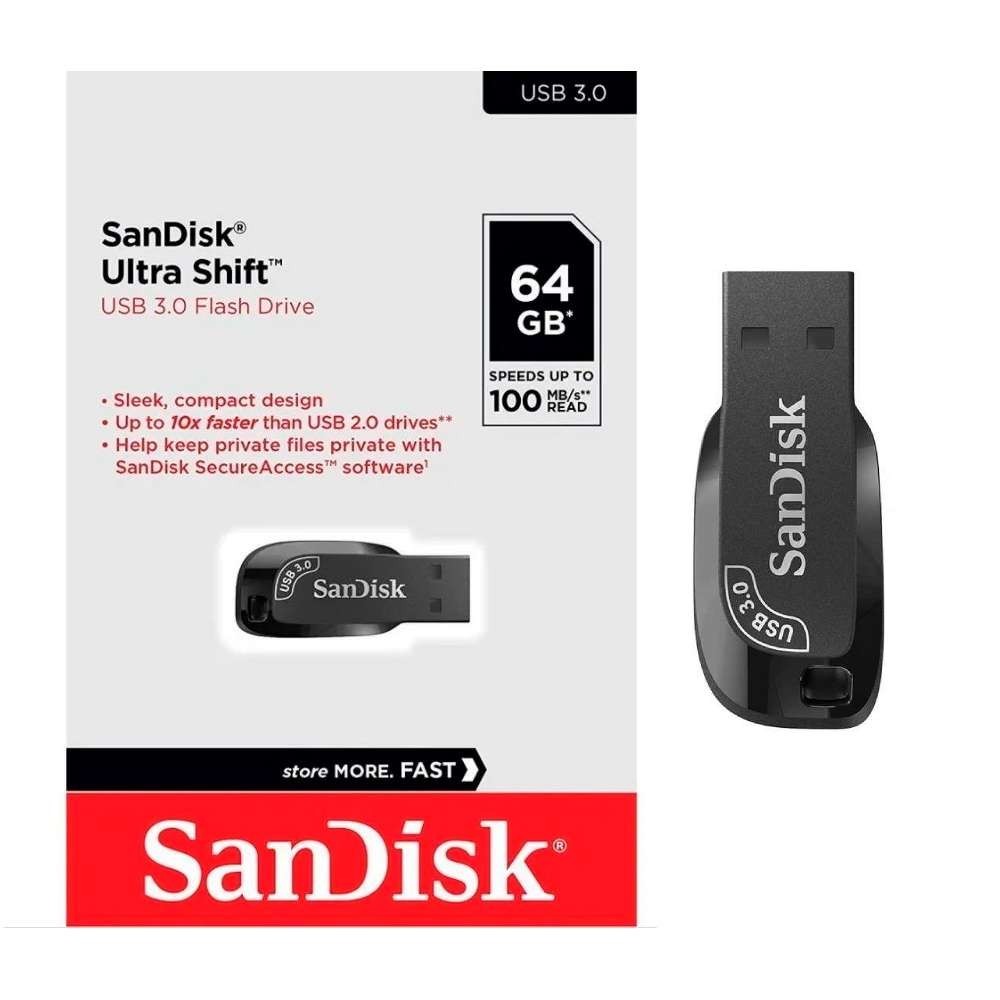 Pendrive 64GB Ultra Shift 3.0 Sandisk