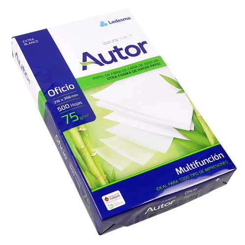 Resma Autor Oficio Papel Obra 75 gr