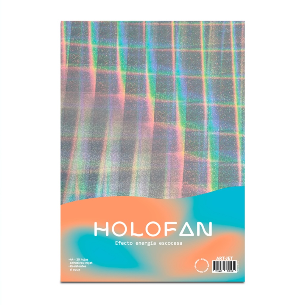 Papel Holofan Holográfico Autoadhesivo Energia Escocesa A4 20h ArtJet