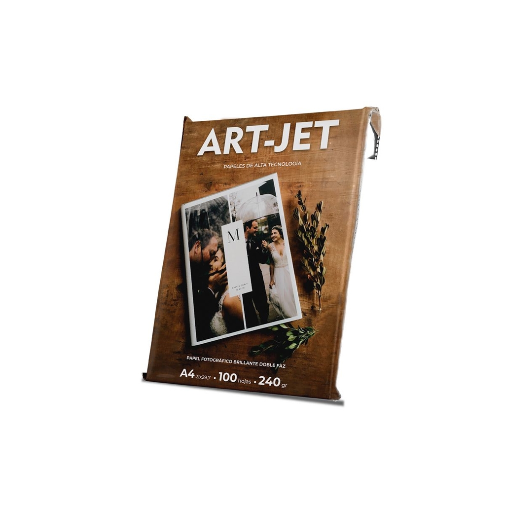 Papel Fotografico Brillante Doble Faz A4 240g 100h ArtJet