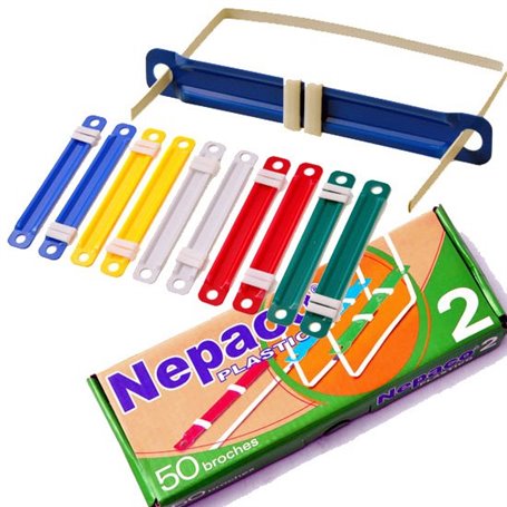 [NEP2007] Caja de Broches NEPACO Plastico N2 (caja x50)