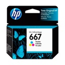 Cartucho HP 667 Color