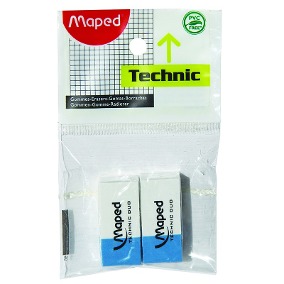 [611710] Goma Technic Duo (bolsa x2) Maped