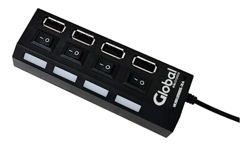 [HUBUSBBK-X4] Hub USB 4 puertos USB 2.0 Global