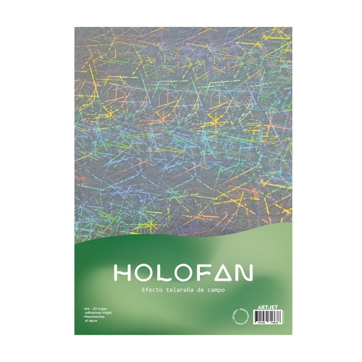 Papel Holofan Holográfico Autoadhesivo Telaraña de Campo A4 20h ArtJet