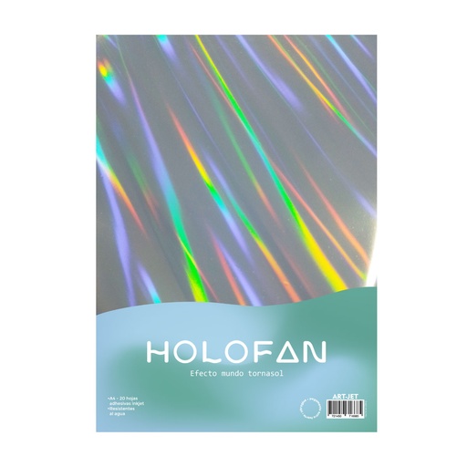 Papel Holofan Holográfico Autoadhesivo Mundo Tornasol A4 20h ArtJet