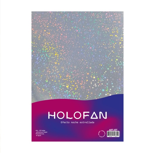 Papel Holofan Holográfico Autoadhesivo Noche Estrellada A4 20h ArtJet