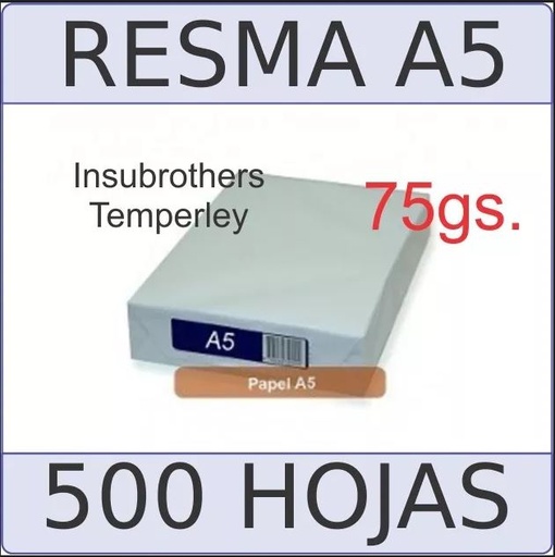 Resma Punax A5 Papel Obra 75 gr (Pack x2)