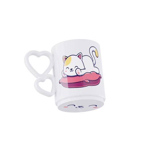 Taza Polimero Mimo Blanco Nube Sublimable Apilable 11 oz Workat