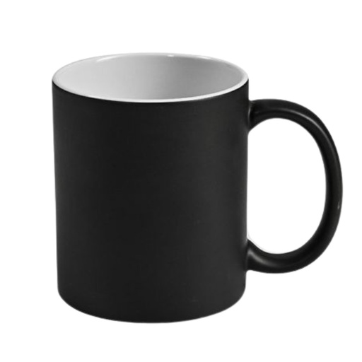 Taza Mágica Triple AAA Cerámica Sublimable Premium Negra 11oz