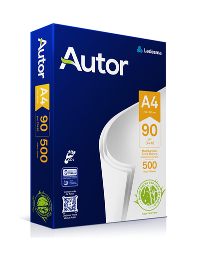 Resma Autor A4 Papel Obra 90gr